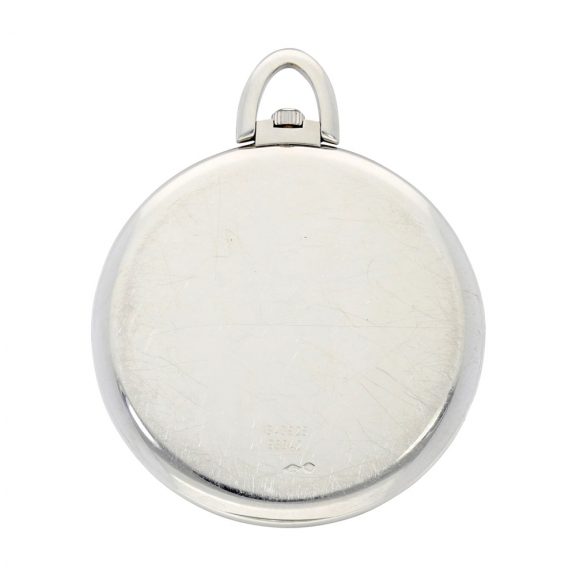 Swiss platinum open faced keyless pocket watch Circa 2010 Swiss platinum open faced keyless pocket watch Circa 2010