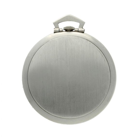 Swiss stainless steel open faced lever pocket watch Circa 1920 Swiss stainless steel open faced lever pocket watch Circa 1920