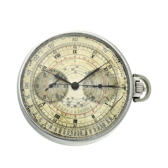 Swiss stainless steel mono pusher lever chronograph Circa 1900 Swiss stainless steel mono pusher lever chronograph Circa 1900