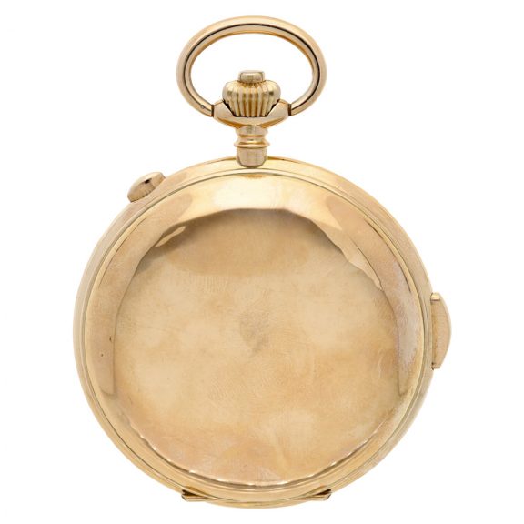 Swiss 14k pink gold quarter repeating chronograph Circa 1900 Swiss 14k pink gold quarter repeating chronograph Circa 1900