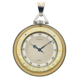 Fine French chalcedony, enamel and diamond set watch Circa 1920