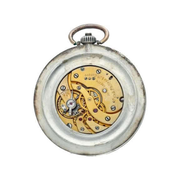 Unusual Swiss silver concealed medallion watch Circa 1922 Unusual Swiss silver concealed medallion watch Circa 1922