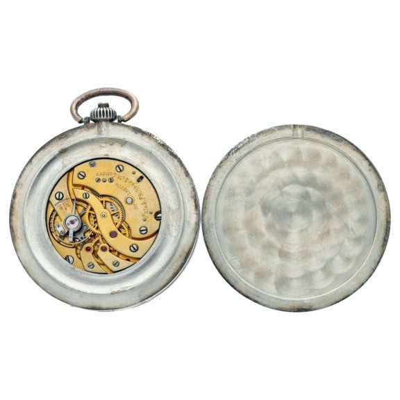 Unusual Swiss silver concealed medallion watch Circa 1922 Unusual Swiss silver concealed medallion watch Circa 1922