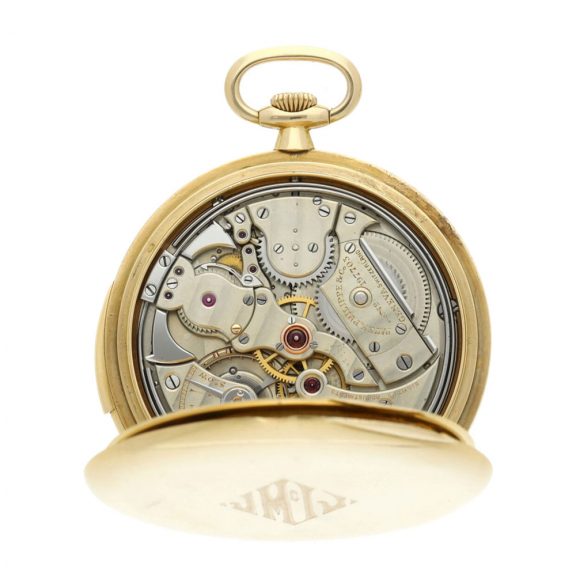 Swiss gold minute repeating lever pocket watch Circa 1920 Swiss gold minute repeating lever pocket watch Circa 1920