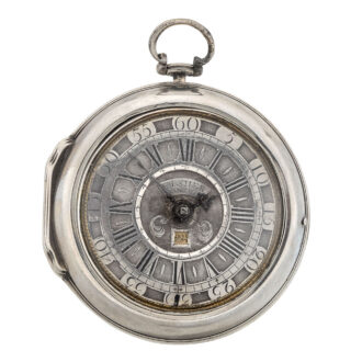 English silver champleve dial verge with date Circa 1730