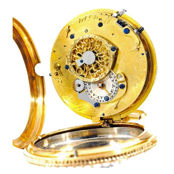 English decorative gold and enamel verge watch Circa 1790 English decorative gold and enamel verge watch Circa 1790