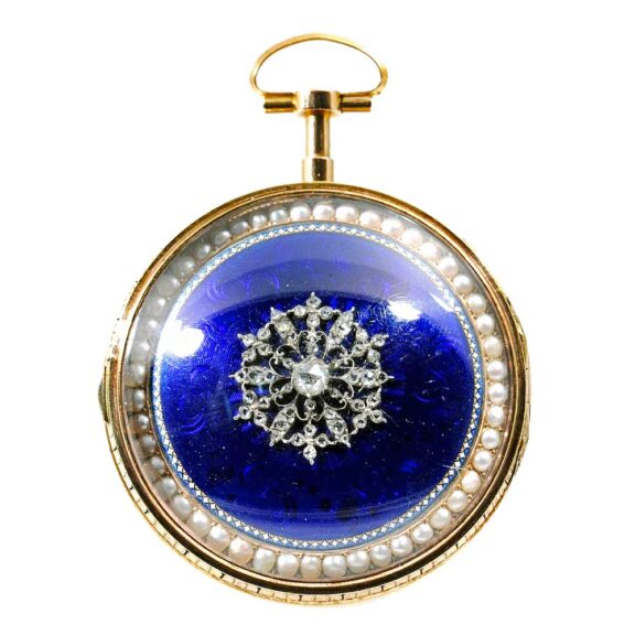 English decorative gold and enamel verge watch Circa 1790 English decorative gold and enamel verge watch Circa 1790