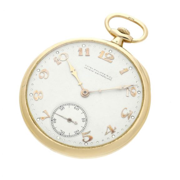Swiss 18 carat gold open faced keyless lever watch Circa 1925 Swiss 18 carat gold open faced keyless lever watch Circa 1925