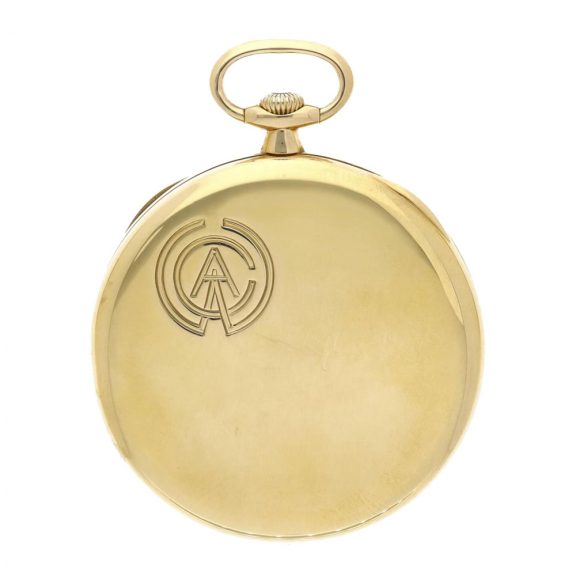 Swiss 18 carat gold open faced keyless lever watch Circa 1925 Swiss 18 carat gold open faced keyless lever watch Circa 1925