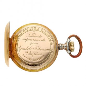 Swiss yellow gold open faced lady's pocket watch Circa 1905
