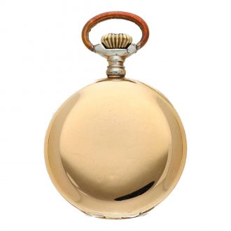 Swiss yellow gold open faced lady's pocket watch Circa 1905