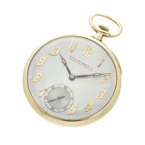 Swiss 14 carat gold open faced keyless lever watch Circa 1925 Swiss 14 carat gold open faced keyless lever watch Circa 1925