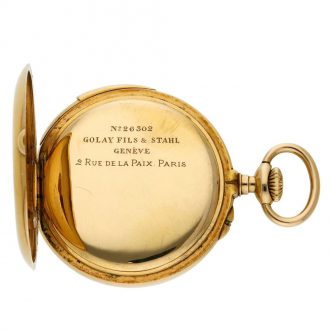 Swiss gold five minute repeating pocket watch Circa 1910