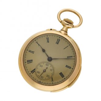 Swiss gold five minute repeating pocket watch Circa 1910