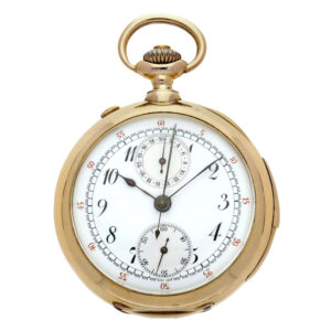Swiss repeating split seconds chronograph watch Circa 1920