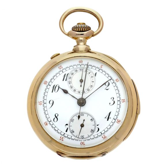 Swiss repeating split seconds chronograph watch Circa 1920