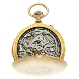Swiss repeating split seconds chronograph watch Circa 1920