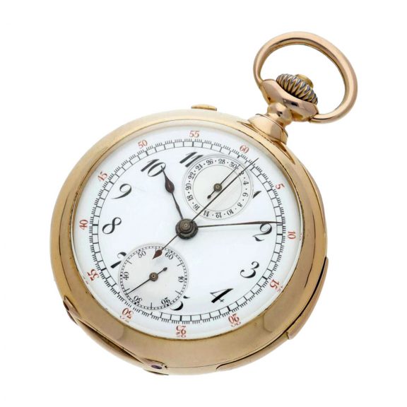Swiss repeating split seconds chronograph watch Circa 1920 Swiss repeating split seconds chronograph watch Circa 1920