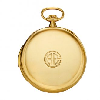 Swiss yellow gold minute repeating lever watch Circa 1919