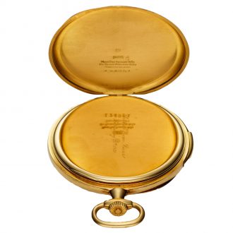 Swiss yellow gold minute repeating lever watch Circa 1919