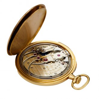 Swiss yellow gold minute repeating lever watch Circa 1919