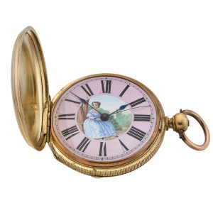 English gilt jumping seconds duplex watch Circa 1804