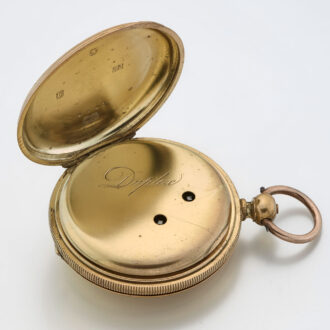 English gilt jumping seconds duplex watch Circa 1804