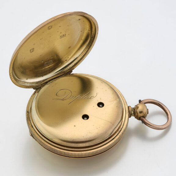 English gilt jumping seconds duplex watch Circa 1804 English gilt jumping seconds duplex watch Circa 1804