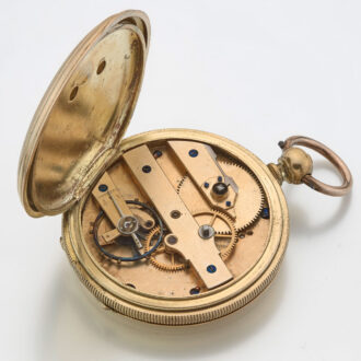 English gilt jumping seconds duplex watch Circa 1804