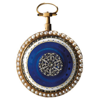 Swiss decorative open faced pocket watch Circa 1790