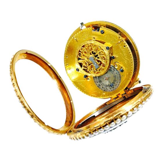 Swiss decorative open faced pocket watch Circa 1790 Swiss decorative open faced pocket watch Circa 1790