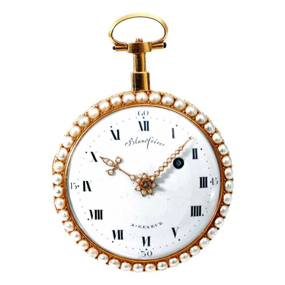 Swiss decorative open faced pocket watch Circa 1790 Swiss decorative open faced pocket watch Circa 1790