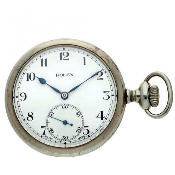 Swiss platinette open faced lever pocket watch Circa 1920 Swiss platinette open faced lever pocket watch Circa 1920