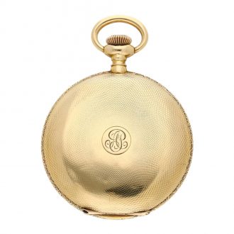 Swiss 18K yellow gold hunting cased pocket watch Circa 1900