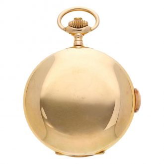 Swiss minute repeating full hunter automaton watch Circa 1915 Swiss minute repeating full hunter automaton watch Circa 1915