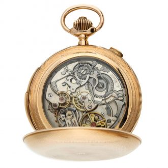 Swiss minute repeating chronograph pocket watch Circa 1900