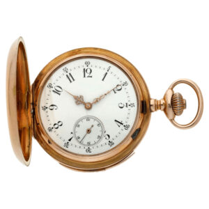 Swiss pink gold minute repeating pocket lever watch Circa 1880