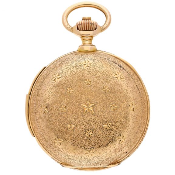 Swiss minute repeating annual calendar watch Circa 1900 Swiss minute repeating annual calendar watch Circa 1900