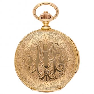 Swiss minute repeating annual calendar watch Circa 1900