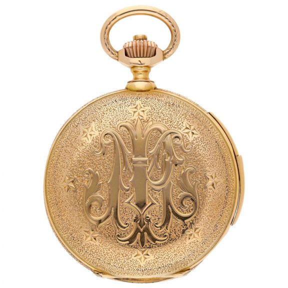 Swiss minute repeating annual calendar watch Circa 1900 Swiss minute repeating annual calendar watch Circa 1900