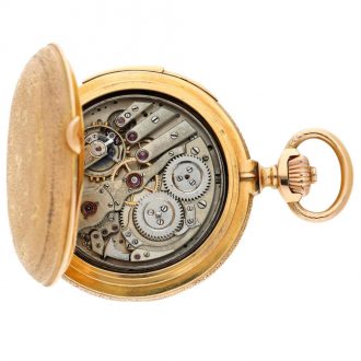 Swiss minute repeating annual calendar watch Circa 1900