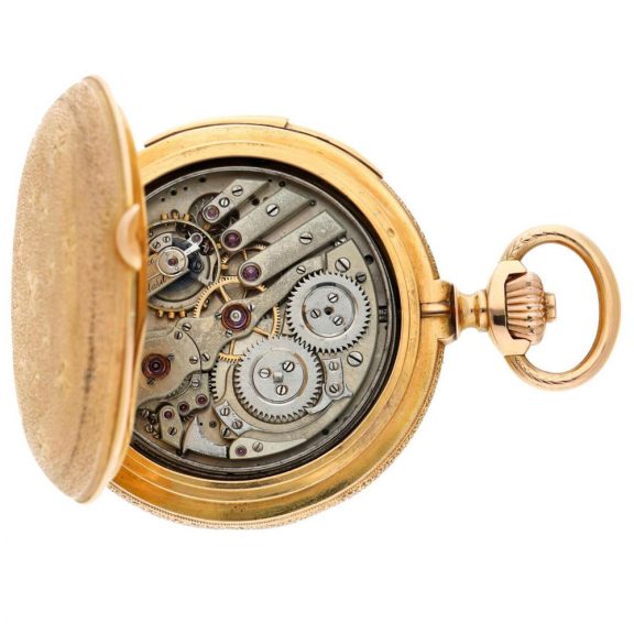 Swiss minute repeating annual calendar watch Circa 1900 Swiss minute repeating annual calendar watch Circa 1900