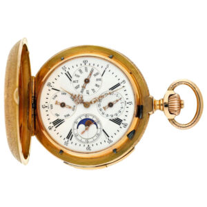 Swiss minute repeating annual calendar watch Circa 1900