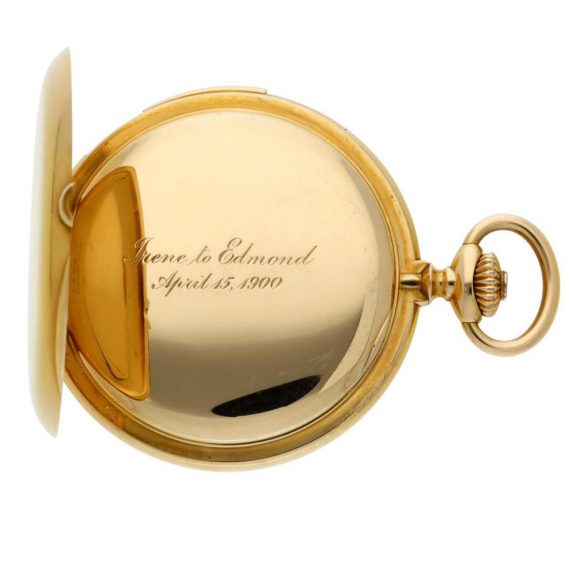 Swiss yellow gold five minute repeating pocket watch Circa 1887 Swiss yellow gold five minute repeating pocket watch Circa 1887