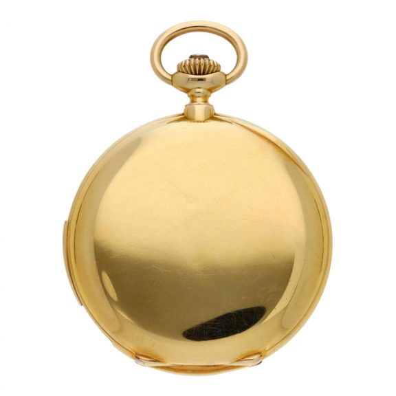 Swiss yellow gold five minute repeating pocket watch Circa 1887 Swiss yellow gold five minute repeating pocket watch Circa 1887