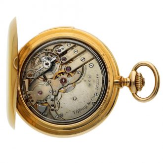 Swiss yellow gold five minute repeating pocket watch Circa 1887