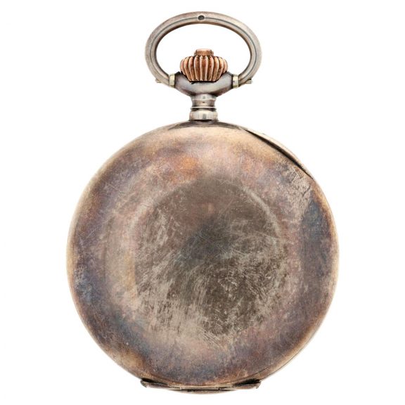 Swiss silver hunting cased pocket watch with braille indices Circa 1915 Swiss silver hunting cased pocket watch with braille indices Circa 1915