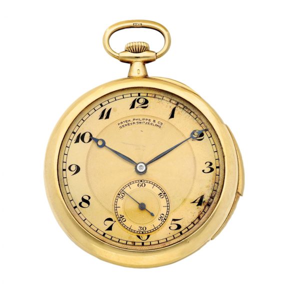 Swiss gold minute repeating lever pocket watch Circa 1910