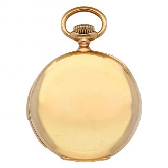 Swiss 18K pink gold minute repeating lever watch Circa 1892