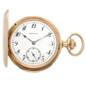 Swiss 18K gold hunting cased minute repeating watch Circa 1920